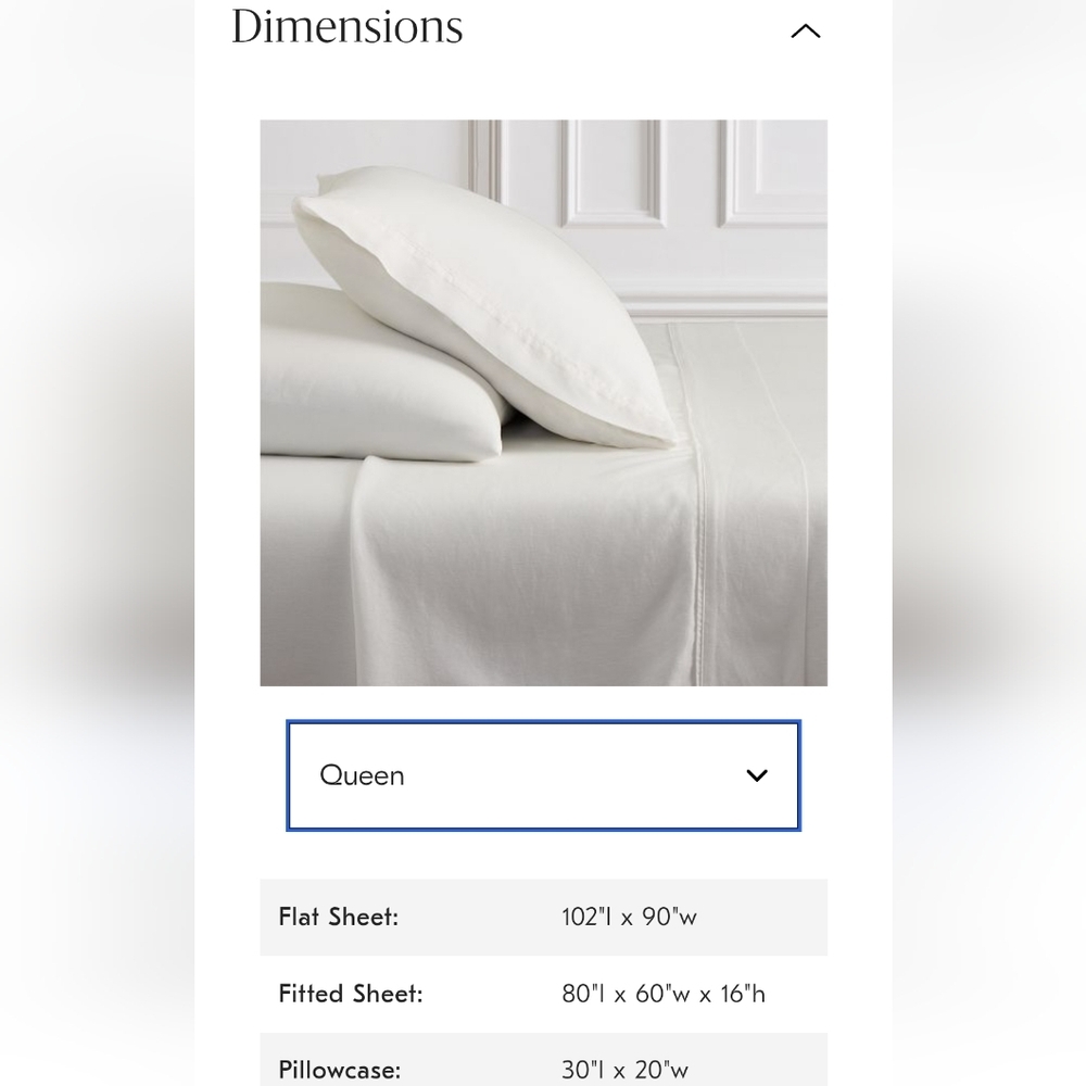 West Elm Signature Tencel Linen Sheet Set,Queen,White,Retail Price $269.00 USD - Picture 13 of 16